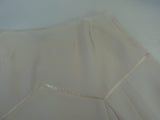 Mac & Jac Asymmetrical Skirt Lined Cream Polyester Rayon Female 12 Solid -- Used