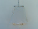 Mac & Jac Asymmetrical Skirt Lined Cream Polyester Rayon Female 12 Solid -- Used