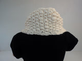 Handcrafted Wrap Cowl Cream Textured 100% Merino Wool Female Adult -- New No Tags
