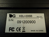 DCT Factory OG Deluxe Desktop Computer PS2 Keyboard Black PS/2 KBJ-006B -- Used
