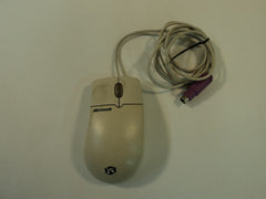 Microsoft IntelliMouse PS2 Ball Mouse Gray 2 Button 1.2A Scroll Wheel X04-72168 -- Used
