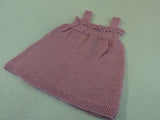 Handcrafted Knitted Baby Jumper Cotton Candy Pink 100% Merino Wool 9-12 months -- New No Tags