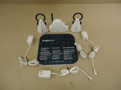 Angelcare Movement & Sound Monitor White/Blue 2 Parent Units AC201 -- Used