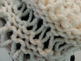 Handcrafted Knitted Cowl Cream Textured Wool Acrylic Blend Drop Stitch Female -- New No Tags