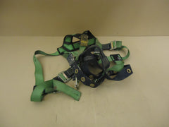 DBI SALA Safety Harness Green/Blue Vest Style Nylon Metal -- Used