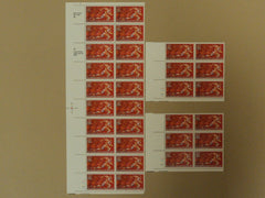 USPS Scott 2247 22c 1986 Pan American Games Indianapolis Lot of 3 Plate Block -- New