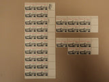USPS Scott 2004 20c 1982 Library of Congress Lot of 3 Plate Block Mint NH -- New