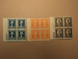 USPS Scott 710 711 712 Washington Bicentennial Issue Plate Block 1932 Mint NH OG -- New