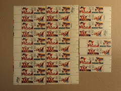 USPS Scott C109-12 35c 1983 Summer Olympics 84 Lot Of 5 Plate Block Mint NH -- New