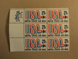 USPS Scott C81 21c US Air Mail Jet 1971 Lot Of 4 Plate Block 18 Stamps Mint NH -- New