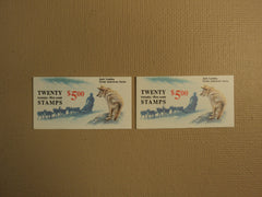 USPS Scott 2182a 25c Jack London 2 Books 1988 40 Stamps 4 Panes Mint Booklet -- New