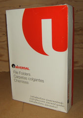 Universal File Folders 1/3 Tab Cut Manilla 100ct 15113 * Paper  -- New