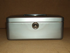Burg Wachter Cash Box 10-in x 8-in x 3 3/4-in Silver German Made 7250 Steel -- New