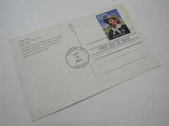 USPS Scott UX187 19c Wyatt Earp First Day of Issue Postal Card -- New