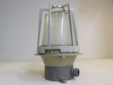 Keene Stonco Caged Outdoor Light Fixture 11in x 8in Gray/White 46.093 Metal -- Used