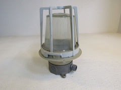 Keene Stonco Caged Outdoor Light Fixture 11in x 8in Gray/White 46.093 Metal -- Used