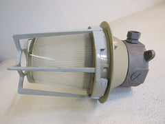 Keene Stonco Caged Outdoor Light Fixture 11in x 8in Gray/White 46.093 Metal -- Used