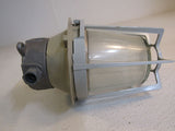 Keene Stonco Caged Outdoor Light Fixture 11in x 8in Gray/White 46.093 Metal -- Used