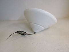 Professional Ceiling Hanging Fluorescent Light Fixture 15in x 8in White Metal -- Used