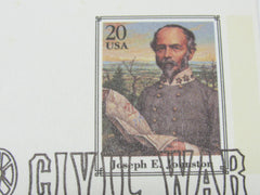 USPS Scott UX212 20c Joseph E Johnston First Day of Issue Postal Card -- New