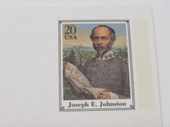 USPS Scott UX212 20c Joseph E Johnston Mint Never Hinged/MNH Postal Card -- New