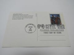 USPS Scott UX213 20c Winfield Hancock First Day of Issue Postal Card -- New