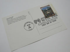 USPS Scott UX215 20c Chancellorsville First Day of Issue Postal Card -- New