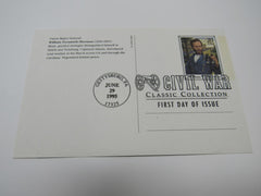 USPS Scott UX216 20c William T Sherman First Day of Issue Postal Card -- New