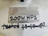 Sterner Light Pole Fixture 200WHPS 14in x 14in x 10in Brown/White Metal Ceramic -- Used