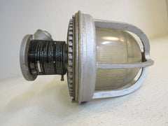 Benjamin Caged Outdoor Light Fixture 600W 13in x 9in PS 30 2790 Metal Glass -- Used