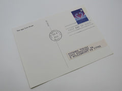 USPS Scott UX279 20c Love Swans First Day of Issue Postal Card -- New
