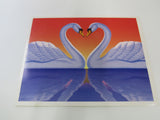 USPS Scott UX279 20c Love Swans First Day of Issue Postal Card -- New