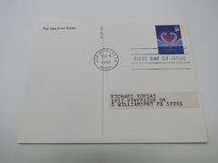 USPS Scott UX279 20c Love Swans First Day of Issue Postal Card -- New