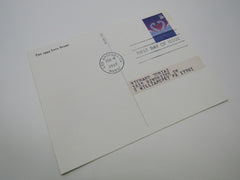 USPS Scott UX279 20c Love Swans First Day of Issue Postal Card -- New