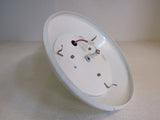 Professional Ceiling Hanging Fluorescent Light Fixture 15.5in White Metal -- Used