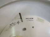 Professional Ceiling Hanging Fluorescent Light Fixture 15.5in White Metal -- Used