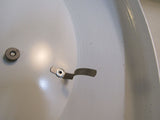 Professional Ceiling Hanging Fluorescent Light Fixture 15.5in White Metal -- Used