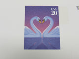 USPS Scott UX279 20c Love Swans Sheet of 4 Mint Never Hinged/MNH Postal Card -- New