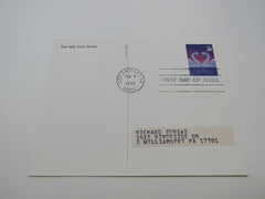 USPS Scott UX279 20c Love Swans First Day of Issue Postal Card -- New