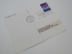 USPS Scott UX279 20c Love Swans First Day of Issue Postal Card -- New