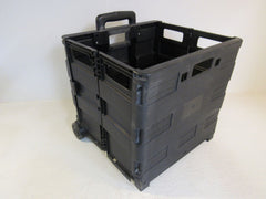 Standard Fold Out Rolling Storage Container 17-in x 15-in x 16-in -- Used