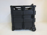 Standard Fold Out Rolling Storage Container 17-in x 15-in x 16-in -- Used