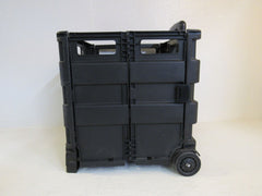 Standard Fold Out Rolling Storage Container 17-in x 15-in x 16-in -- Used