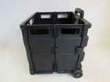 Standard Fold Out Rolling Storage Container 17-in x 15-in x 16-in -- Used
