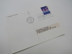 USPS Scott UX279 20c Love Swans First Day of Issue Postal Card -- New