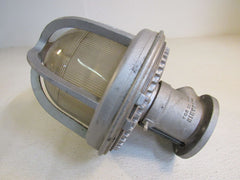 Benjamin Caged Outdoor Lamp Light Fixture 660W 13.5in x 9in 2790 Metal Glass -- Used