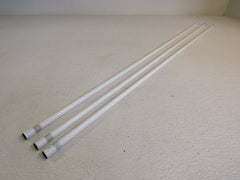 Professional Threaded Rod Electrical Fixture Mounting Lot of 3 White Metal -- Used