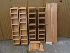 Custom Made Pantry Storage Spice Racks Maple Set of 4