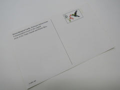 USPS Scott UX294 20c Green Throated Carib Humming Bird Postal Card -- New