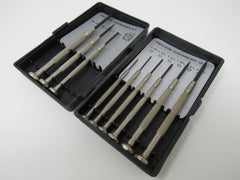 Synthesize 9 Piece Precision Screwdriver Set With Case Phillips Slotted Vintage -- Used